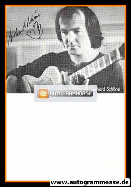Autogramm Musik | Gerhard SCHÖNE | 1970er (Portrait SW Gitarre)