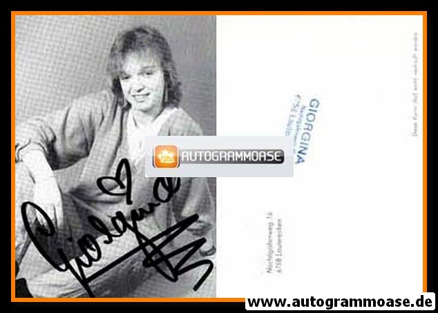 Autogramm Schlager | GIORGINA | 1980er (Portrait SW)