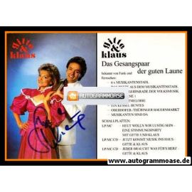 Autogramme Volksmusik | GITTE & KLAUS | 1992 "Jeder Braucht Was Für´s Herz"
