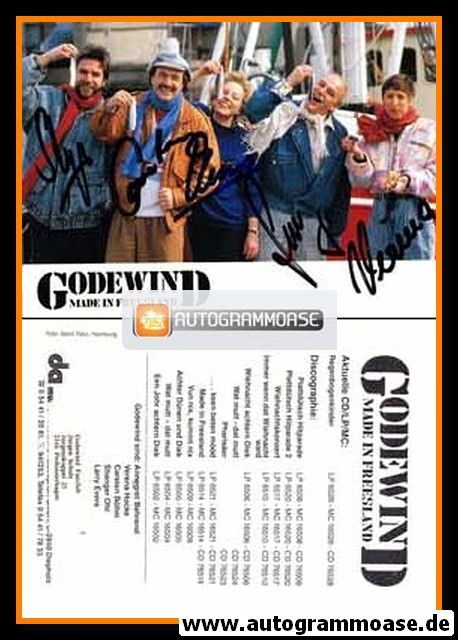 Autogramme Volksmusik | GODEWIND | 1990 "Regenbogenkinder" (DA Music)