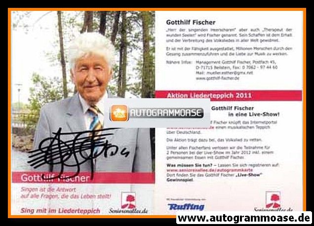 Autogramm Orchester | Gotthilf FISCHER | 2011 (Liederteppich)