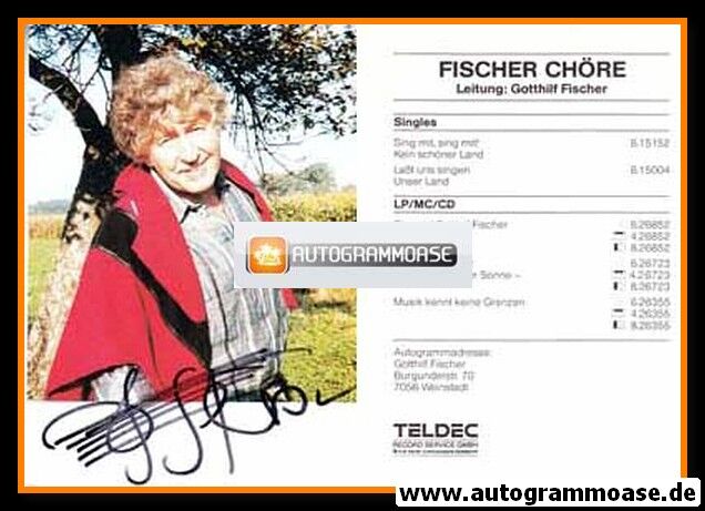 Autogramm Orchester | Gotthilf FISCHER | 1980er "Sing Mit" (Teldec)