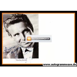 Autogramm Schauspieler | Günther GEORGE | 1960er (Portrait SW)