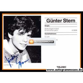 Autogramm Schlager | Günther STERN | 1983 "Weisse Segel Im Wind"