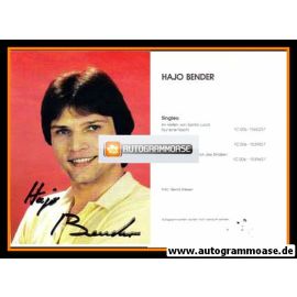 Autogramm Schlager | Hajo BENDER | 1985 "Im Hafen Von Santa Lucia"
