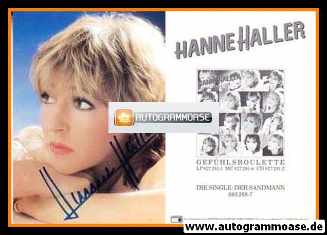 Autogramm Schlager | Hanne HALLER | 1985 "Gefühlsroulette" (Metronome)