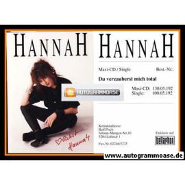 Autogramm Schlager | HANNAH | 1992 "Du Verzauberst Mich Total"