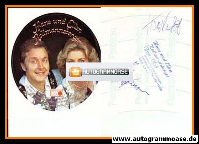 Autogramme Volksmusik | Hans + Ellen KOLLMANNSBERGER | 1979 "Santa Marina"