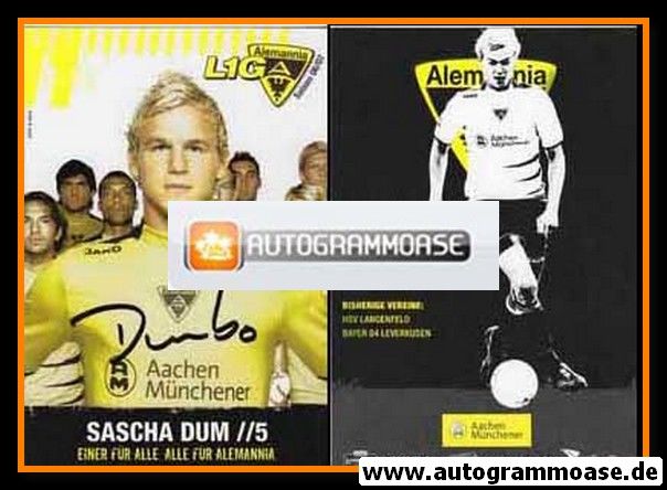 Autogramm Fussball | Alemannia Aachen | 2006 | Sascha DUM