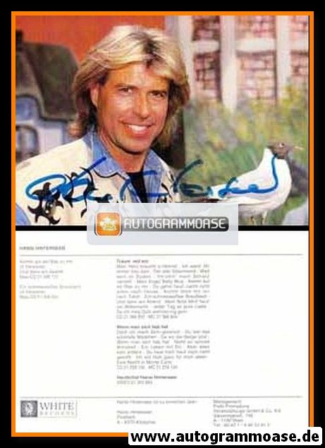 Autogramm Schlager | Hansi HINTERSEER | 1996 "Komm Auf Ein Bier Zu Mir" (Portrait Color BMG)