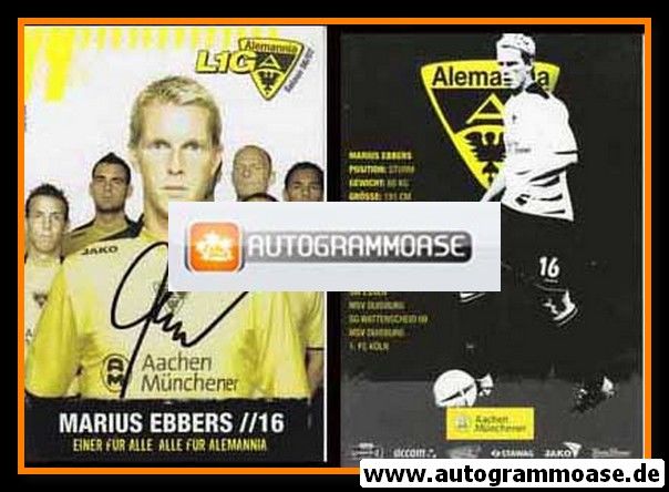 Autogramm Fussball | Alemannia Aachen | 2006 | Marius EBBERS