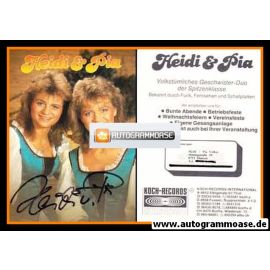 Autogramme Volksmusik | HEIDI + PIA | 1980er (Portrait Color)