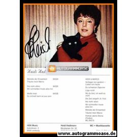 Autogramm Volksmusik | Heidi HEDTMANN | 1984 "Weisse Insel"