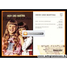 Autogramme Volksmusik | HEIDI + MARTINA | 1978 "Ich Und Mein Schwesterlein"