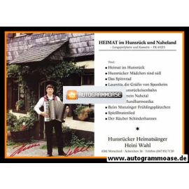 Autogramm Volksmusik | Heini WAHL | 1990er "Heimat Im Hunsrück Und Nahland"