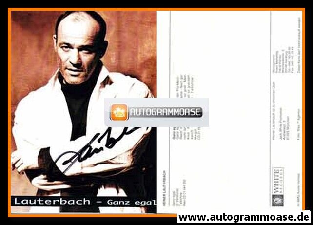 Autogramm Pop | Heiner LAUTERBACH | 1997 "Ganz Egal" (Portrait Color White)