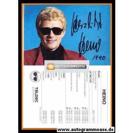 Autogramm Schlager | HEINO | 1990 "Santa Maria Del Mar" (Portrait Color Teldec)