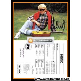 Autogramm Schlager | HEINO | 1986 "San Bernardino" (Portrait Color Teldec) 1