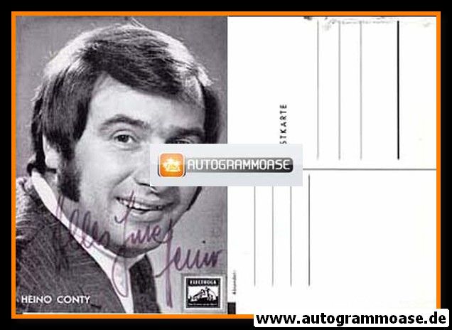 Autogramm Schlager | Heino CONTY | 1970er (Portrait SW Electrola) 1