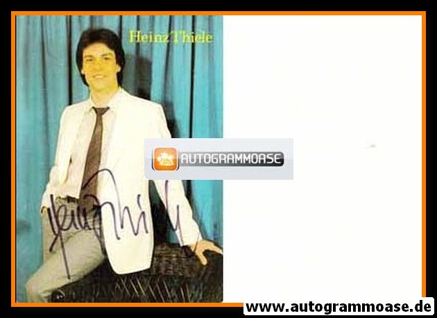 Autogramm Schlager | Heinz THIELE | 1980er (Portrait Color)