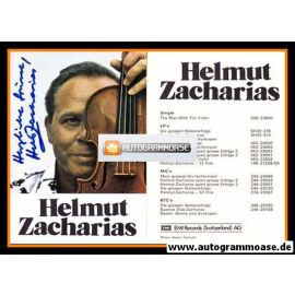 Autogramm Violine (DE) | Helmut ZACHARIAS | 1980er "32 Hits" (Portrait Color EMI)