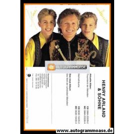 Autogramme Volksmusik | Henry ARLAND & Söhne | 2002 "Welt Der Schönsten Melodien" (Gruppenbild Color EastWest)