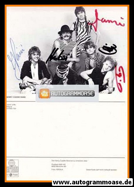 Autogramme Volksmusik | HENRY CADDIE BAND | 1983 "I Werd´ A Mo"