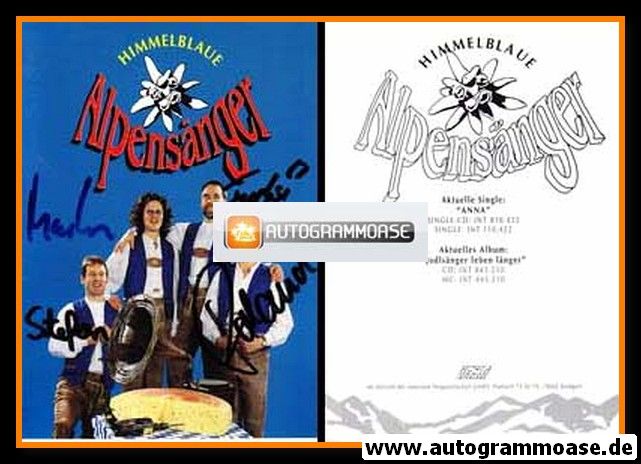 Autogramme Volksmusik | HIMMELBLAUE ALPENSÄNGER | 1994 "Anna"