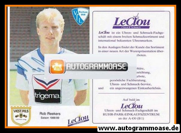 Autogramm Fussball | VfL Bochum | 1988 | Rob REEKERS