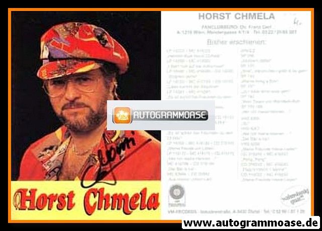 Autogramm Volksmusik | Horst CHMELA | 1997 "Meine Freunde Meine Lieder"