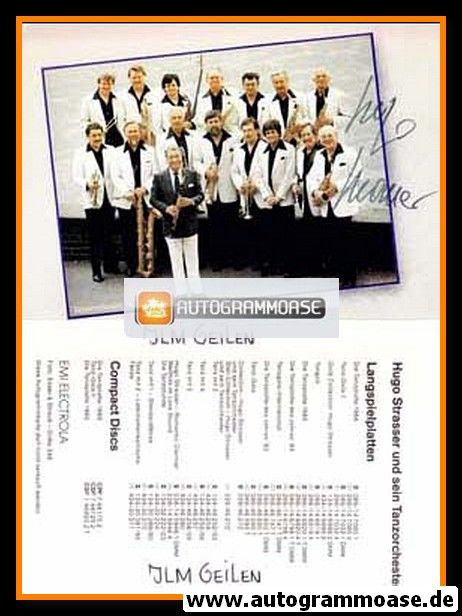 Autogramm Orchester | Hugo STRASSER | 1986 "Tanzplatte" (EMI)