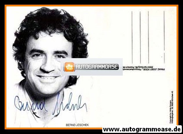 Autogramm Schauspieler | Bernd JESCHEK | 1980er (Portrait SW Rüdel) Zemann
