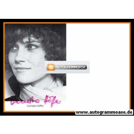 Autogramm Schauspieler | Donata HÖFFER | 1980er (Portrait SW)