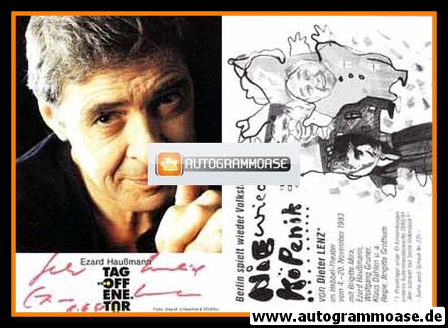 Autogramm Schauspieler | Ezard HAUSSMANN | 1993 (Hebbel-Theater)