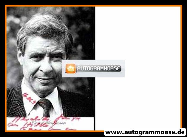 Autogramm Schauspieler | Ezard HAUSSMANN | 1980er (Portrait SW)