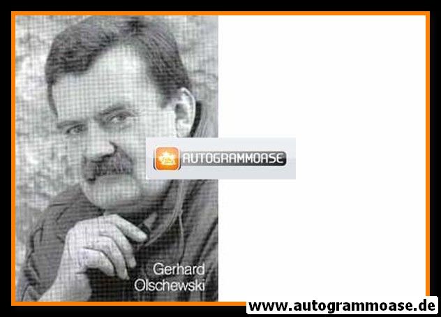 Autogramm Schauspieler | Gerhard OLSCHEWSKI | 1980er (Portrait SW)