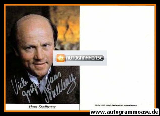 Autogramm Schauspieler | Hans STADLBAUER | 1990er (Portrait Color) 3