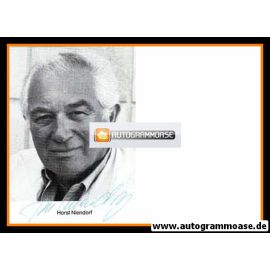 Autogramm Schauspieler | Horst NIENDORF | 1980er (Portrait SW)