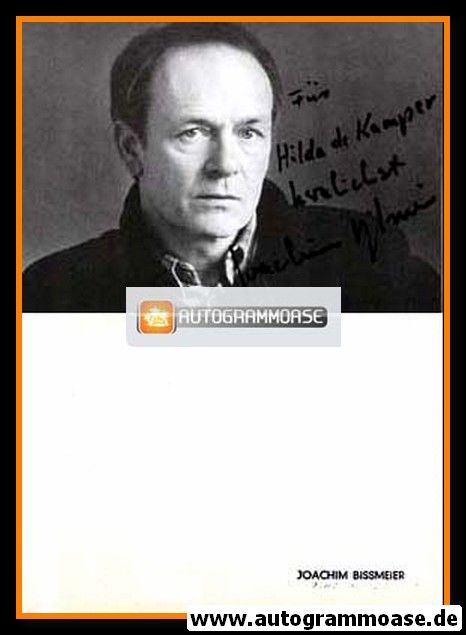 Autogramm Schauspieler | Joachim BISSMEIER | 1980er (Portrait SW)