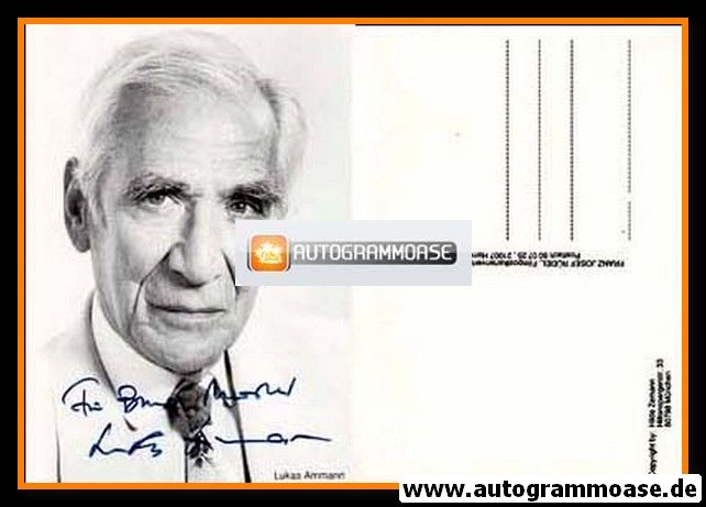 Autogramm Schauspieler | Lukas AMMANN | 1980er (Portrait SW Rüdel)