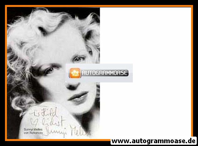 Autogramm Schauspieler | Sunnyi MELLES | 1980er (Portrait SW)