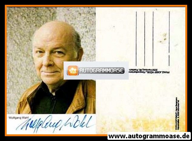 Autogramm Schauspieler | Wolfgang WAHL | 1980er (Portrait Color Rüdel)