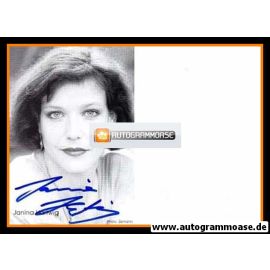 Autogramm Schauspieler | Janina HARTWIG | 1980er (Portrait SW Zemann)