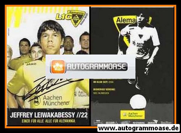 Autogramm Fussball | Alemannia Aachen | 2006 | Jeffrey LEIWAKABESSY