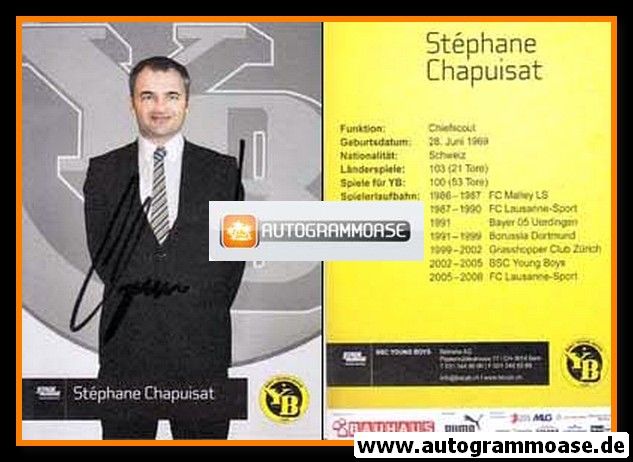 Autogramm Fussball | BSC Young Boys Basel | 2011 | Stephane CHAPUISAT