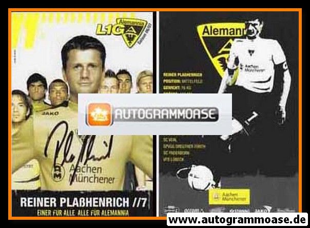 Autogramm Fussball | Alemannia Aachen | 2006 | Reiner PLASSHENRICH