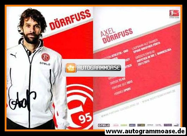 Autogramm Fussball | Fortuna Düsseldorf | 2013 | Axel DÖRRFUSS