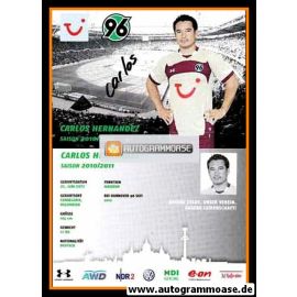 Autogramm Fussball | Hannover 96 | 2010 | Carlos HERNANDEZ