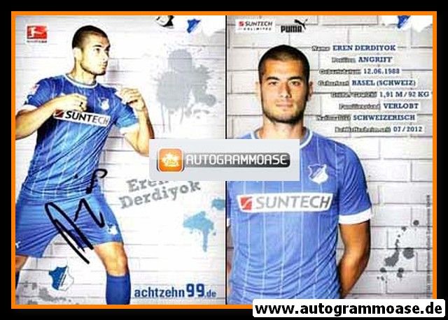 Autogramm Fussball | TSG 1899 Hoffenheim | 2012 | Eren DERDIYOK