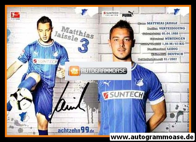 Autogramm Fussball | TSG 1899 Hoffenheim | 2012 | Matthias JAISSLE